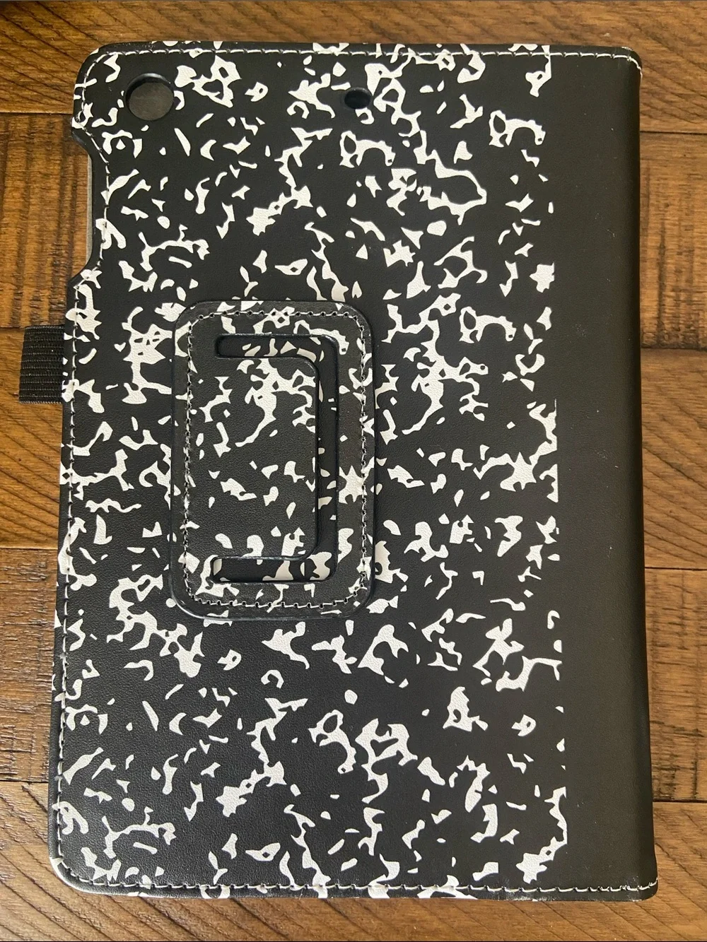Composition Book Tablet Cover iPad Mini 1/2/3 EUC Black and White